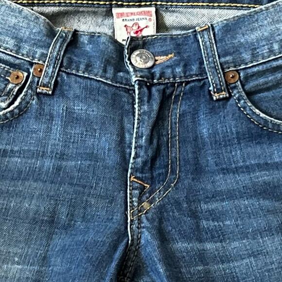 True Religion Bootcut Back Flap Pocket Blue Jeans Size 30 - Picture 5 of 11